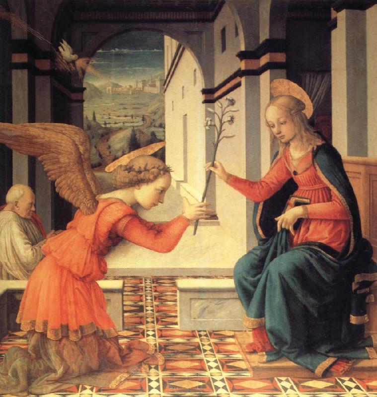 Fra Filippo Lippi The Annunciation with Donor France oil painting art